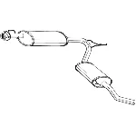 Zadnji izduvni lonac BOSAL BOS283-581 IC-B8B2CB