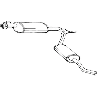 Zadnji izduvni lonac BOSAL BOS283-581 IC-B8B2CB