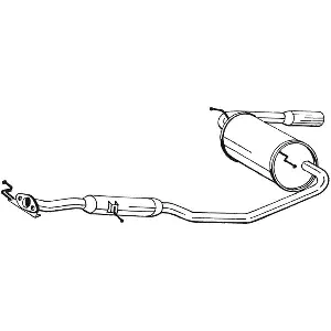 Zadnji izduvni lonac BOSAL BOS284-567 IC-454535
