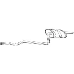 Zadnji izduvni lonac BOSAL BOS286-465 IC-B56001