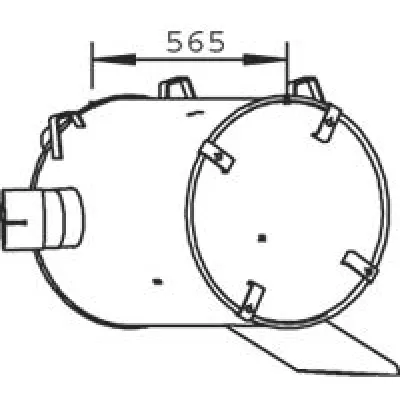 Zadnji izduvni lonac DINEX DIN50491 IC-9B3B7D