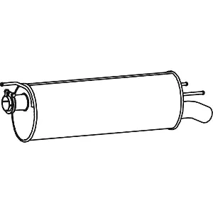 Zadnji izduvni lonac DINEX DIN62311 IC-C6D026