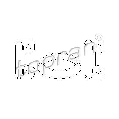 Zaptivka, izduvna cev HANS PRIES HP102 539 IC-244804