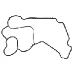 Zaptivka, kućište termostata ELRING EL546890 IC-E701BB